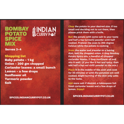 Recipe for Bombay Potatoes